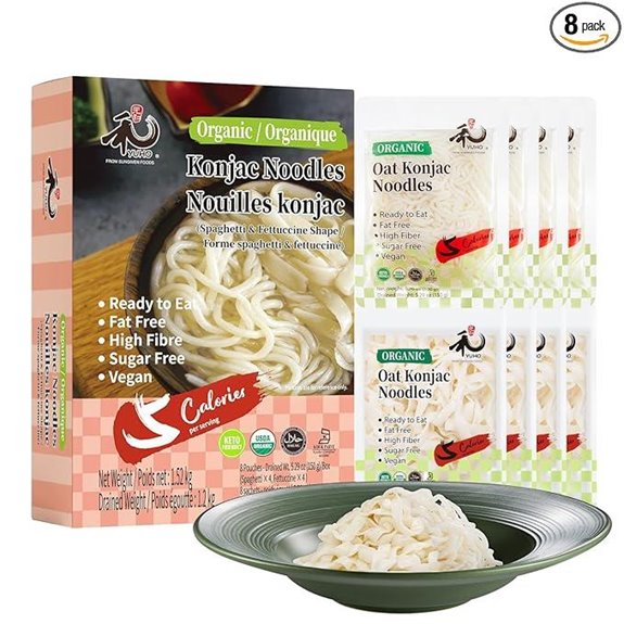 YUHO Konjac Shirataki Noodles Variety Pack (8)