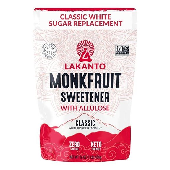 Lakanto Classic Monk Fruit Sweetener with Allulose (1 lb)