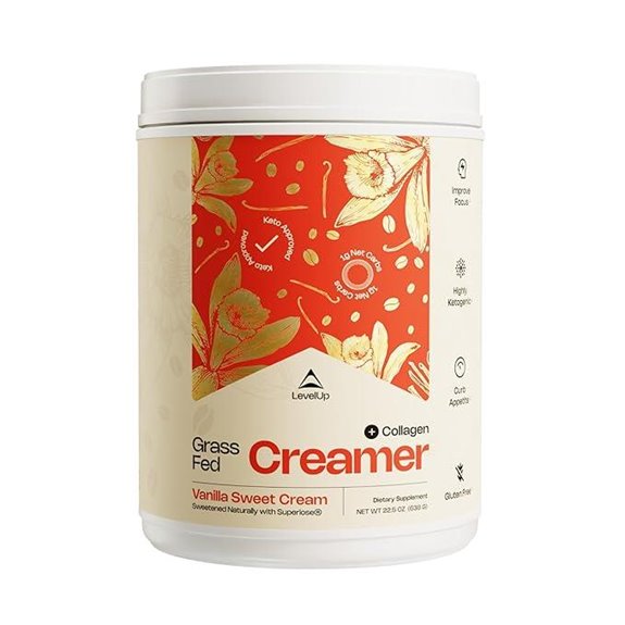 LevelUp Creamer with MCT Collagen Vanilla Cream
