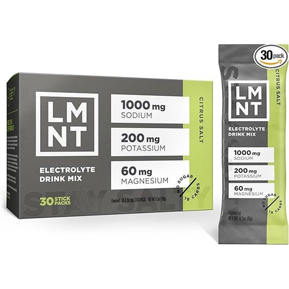 LMNT Zero Sugar Electrolytes - Citrus Salt | Drink Mix | 30-Count