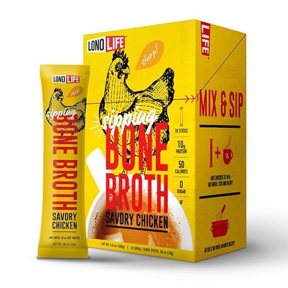LonoLife Chicken Bone Broth Powder Mix (10g Protein)