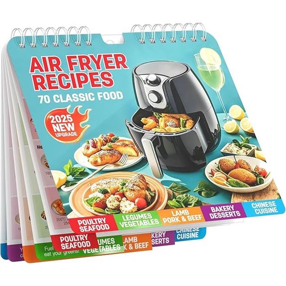 Magnetic Air Fryer Cheat Sheet & 70 Recipes