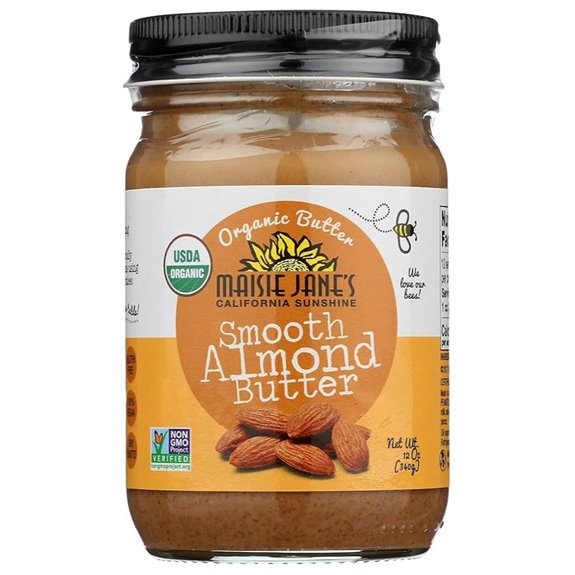 MAISIE JANES Organic Almond Butter Smooth 12 OZ