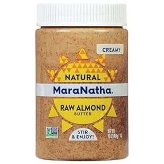 MaraNatha Natural Creamy Raw Almond Butter 16 Ounce Jar