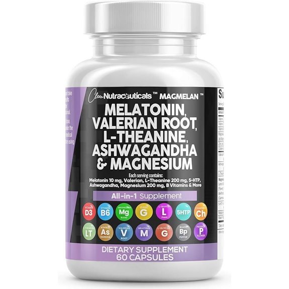 melatonin sleep support with valerian and ashwagandha