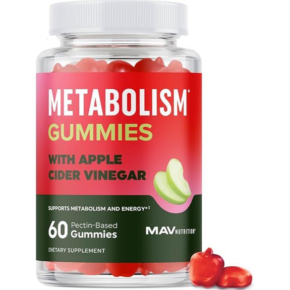 Metabolism Gummies with Apple Cider Vinegar (60 Ct)