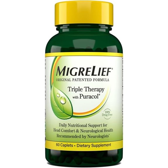 MigreLief Original Triple Therapy for Migraines (60)