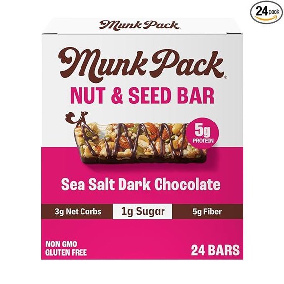 Munk Pack Sea Salt Dark Chocolate Bars (24)