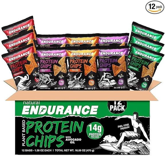 Natural Endurance Protein Chips Variety Pack (12)