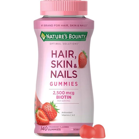 Nature&rsquo;s Bounty Biotin Gummies for Hair Skin & Nails