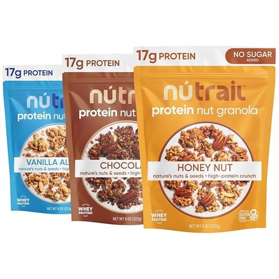 nutrail protein granola sugar free 3 pack