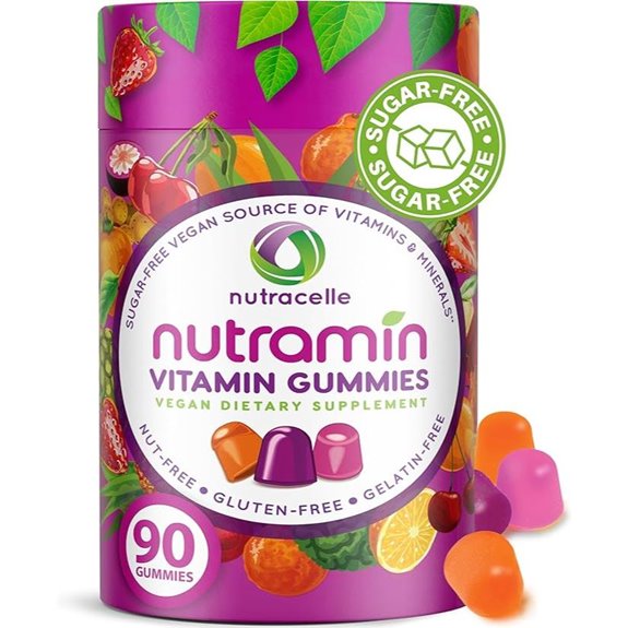 Nutramin Daily Vegan Keto Multivitamin Gummies 90 Count