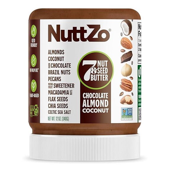 NuttZo Keto Chocolate Almond Coconut Butter (12 oz)