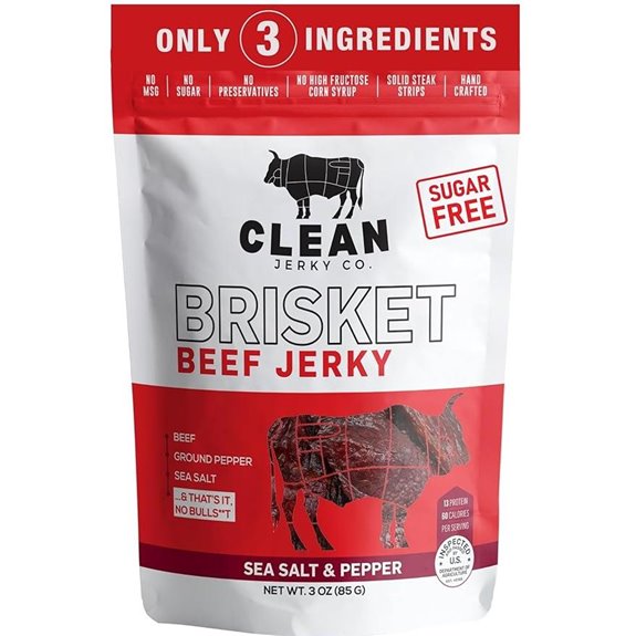 Old Fashioned Dry Beef Jerky – Salt & Pepper 100% Beef