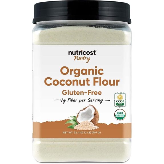 Nutricost Pantry Organic Coconut Flour (2 LB) - Gluten-Free GMO-Free