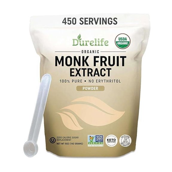 Durelife Organic Monk Fruit Sweetener 5 oz