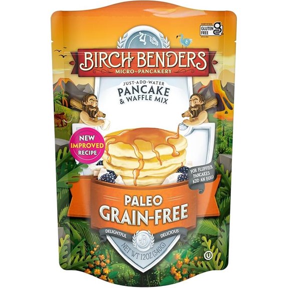 Paleo Pancake & Waffle Mix by Birch Benders Kosher Gluten-free 12 oz Bag