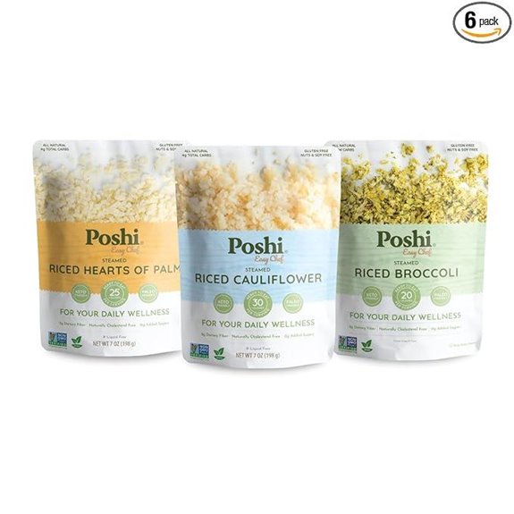 POSHI Riced Veggies Variety Pack 6 Pack