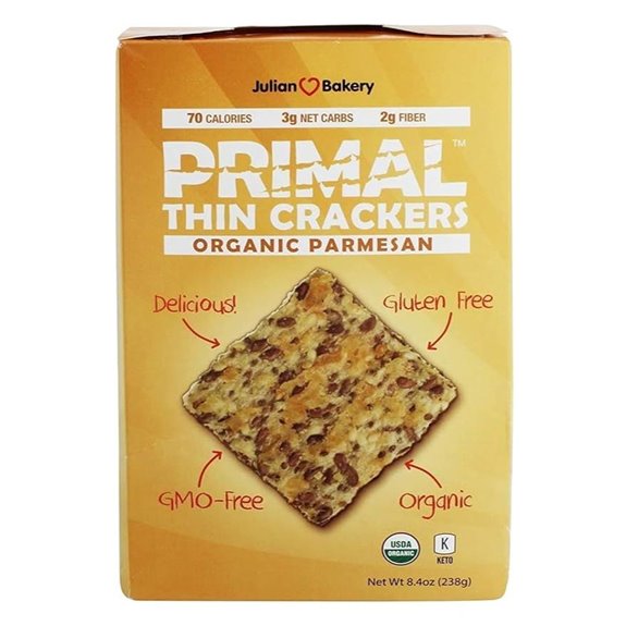 Primal Thin Crackers: Parmesan Organic Low Carb
