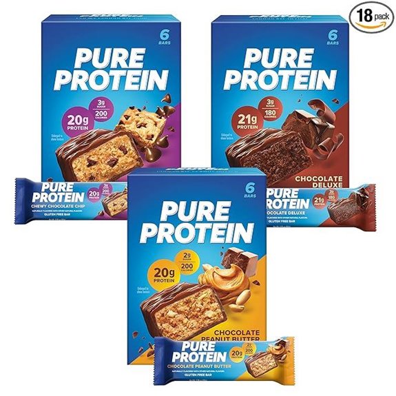 Pure Protein Bars Chocolate Variety Pack (18 ct)