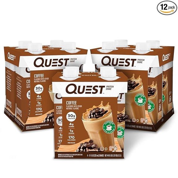 Quest Coffee Protein Shake 30g Protein Gluten Free (Pack of 3)