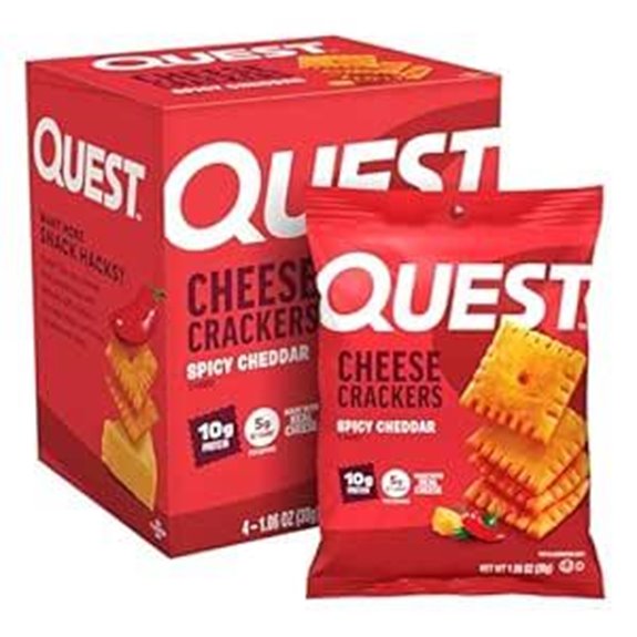 Quest Nutrition Cheese Crackers: Spicy Cheddar 10g Protein