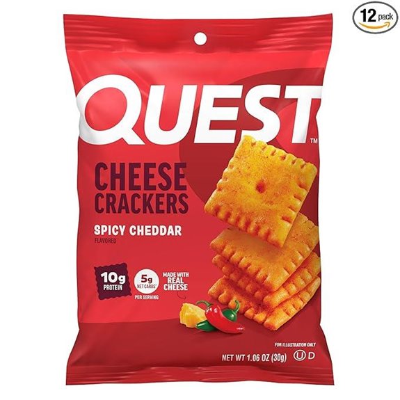 Quest Nutrition Cheese Crackers: Spicy Cheddar Blast (12 Count)
