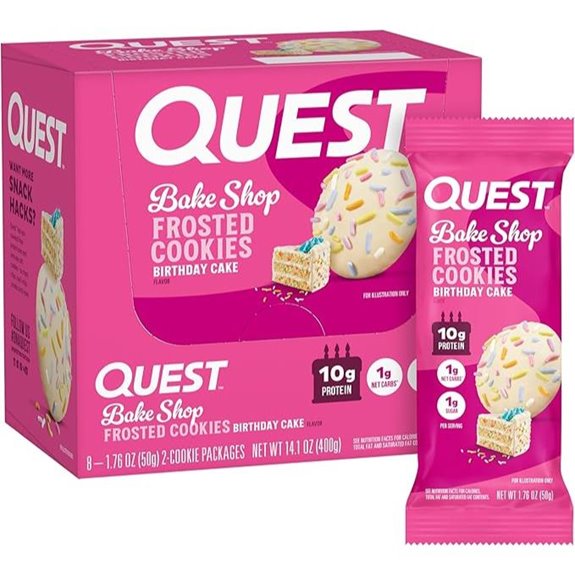 Quest Nutrition Frosted Cookies Twin Pack (Birthday Cake)