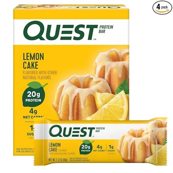 Quest Nutrition Lemon Cake Protein Bars (4 Count)