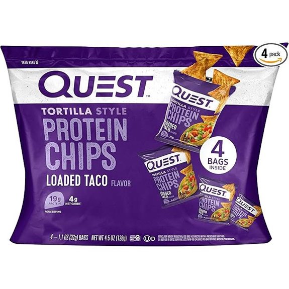 Quest Nutrition Loaded Taco Protein Chips – Low Carb Gluten Free (4)