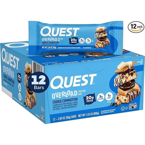 Quest Nutrition Overload Protein Bars: Cookie Commotion (12 Count)