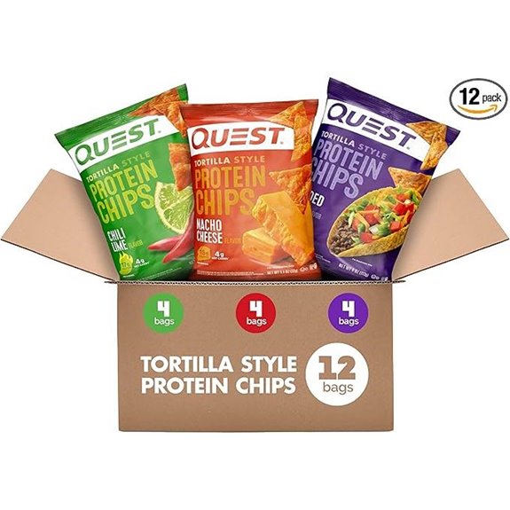 Quest Tortilla Style Protein Chips Variety Pack (12)