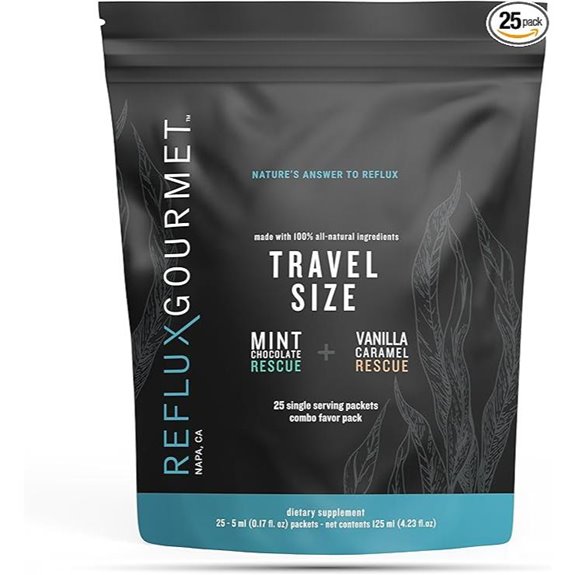 REFLUX GOURMET Heartburn Relief Supplement 25 Pack (Mint/Vanilla)