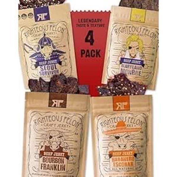 Righteous Felon Beef Jerky Variety Pack