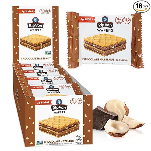 Rip Van Chocolate Hazelnut Keto Wafer Cookies (16)