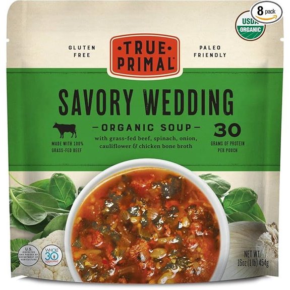 Savory Wedding Organic Soup 8-pack Bone Broth
