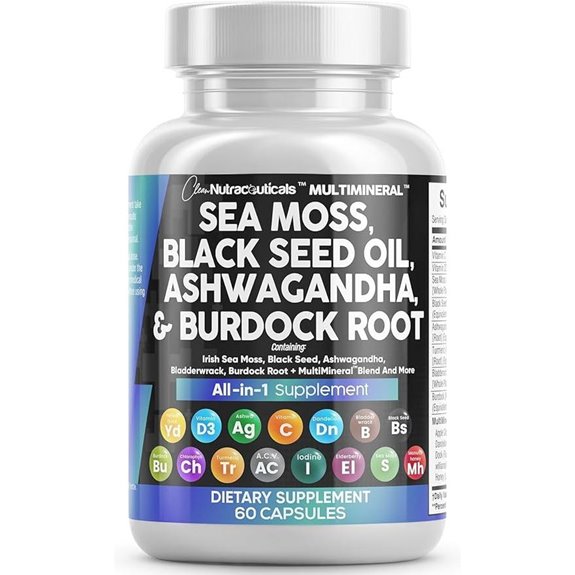 Sea Moss Black Seed Oil Turmeric Ashwagandha Blend