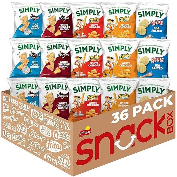 Simply Snacks Variety Pack 0.875 Oz 36 Count Packaging May Vary