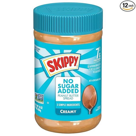 SKIPPY Peanut Butter Spread Creamy 16 oz (12 Pack)