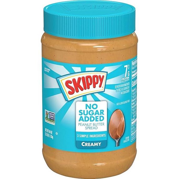 Skippy Creamy Peanut Butter Spread No Sugar Added