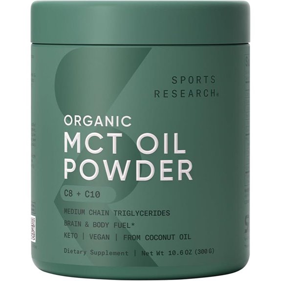 Sports Research MCT Oil Powder - Unflavored 10.6 oz