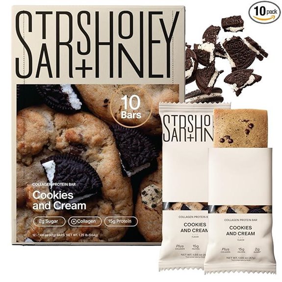 Stars + Honey Protein Bars: Cookies & Cream (10-pack)