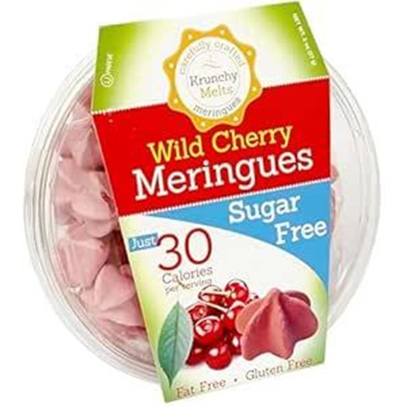 Krunchy Melts Sugar Free Meringue Cookies - Cherry