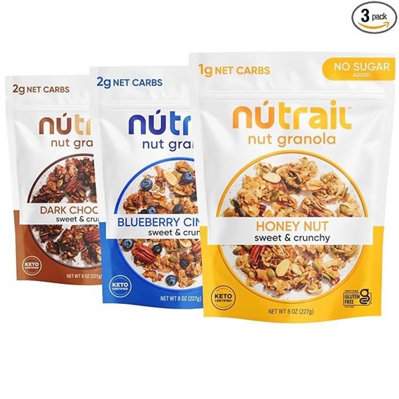 NuTrail Nut Granola Cereal &mdash; Variety Pack (Sugar-Free)