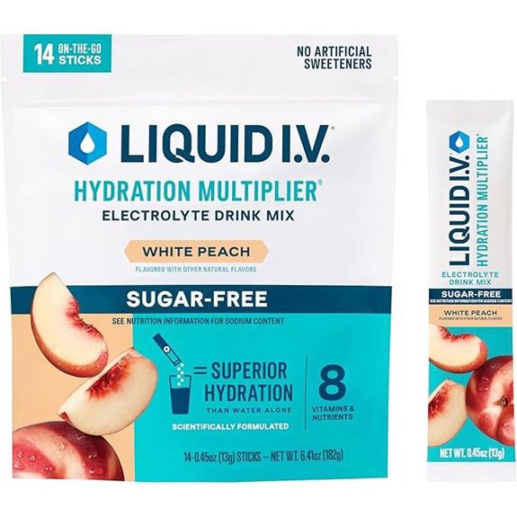 Liquid I.V. Hydration Multiplier Sugar-Free White Peach (14 Servings)