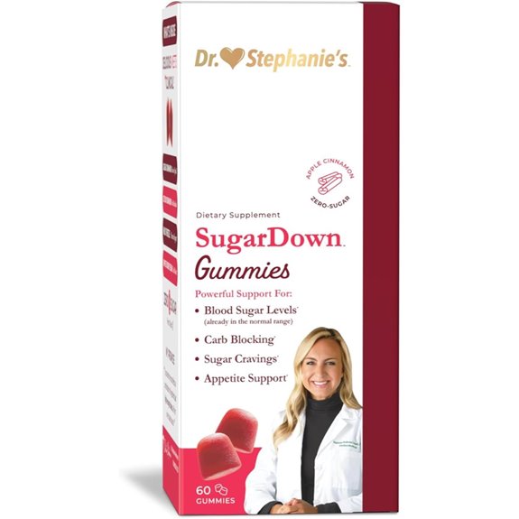 SugarDown Gummies: Cinnamon Sugar-Free Supplement (Ceylon & Cassia)