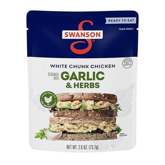 Swanson Garlic & Herbs Chicken Pouch Ready-to-Eat