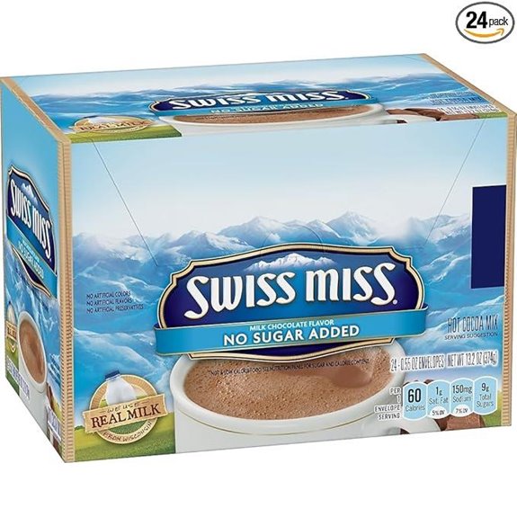 Swiss Miss No Sugar Added Hot Cocoa Mix Pods