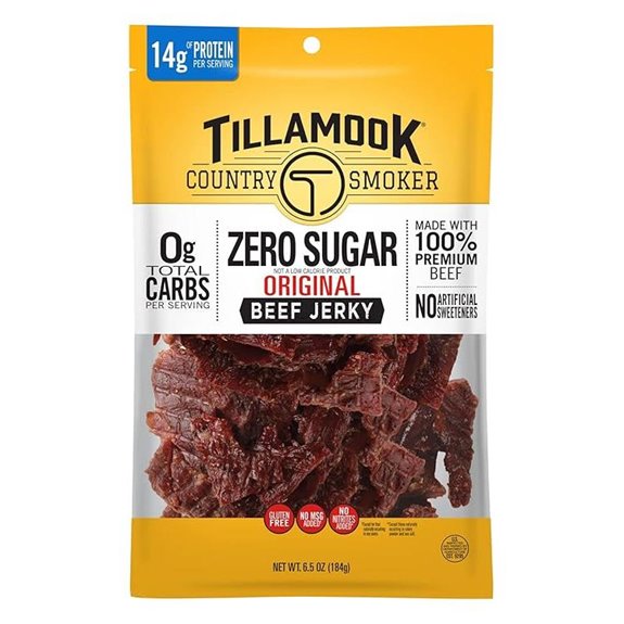 Tillamook Keto Zero Sugar Beef Jerky Original