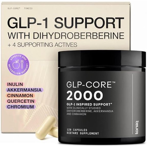 Toniiq GLP-1 Support with GlucoVantage Dihydroberberine